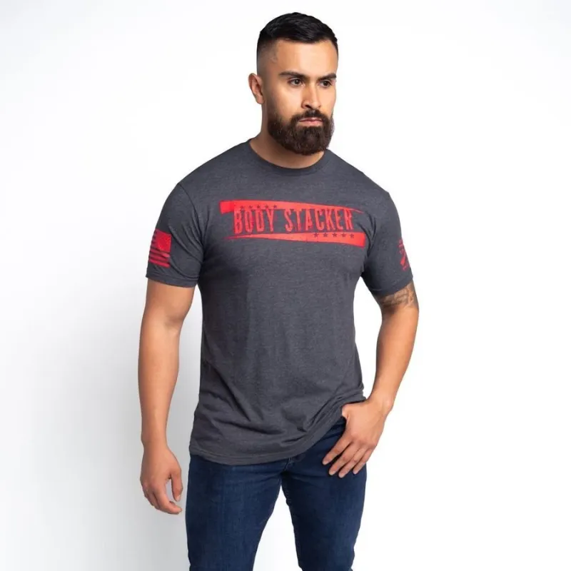 Body Stacker T-Shirt - Charcoal sold by Grunt Style