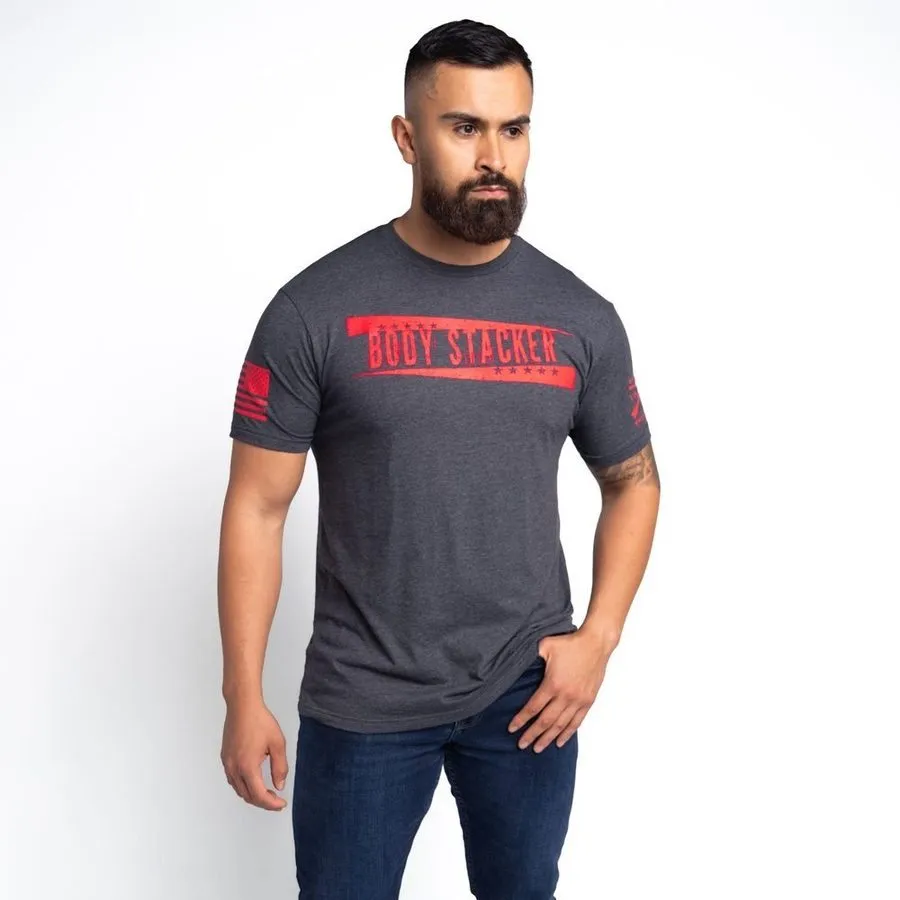 Body Stacker T-Shirt - Charcoal sold by Grunt Style