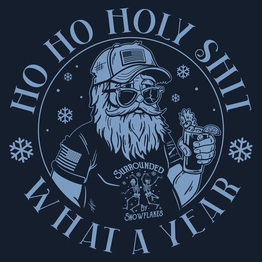 What A Year Hoodie - Navy sold by Grunt Style product image thumbnail 2