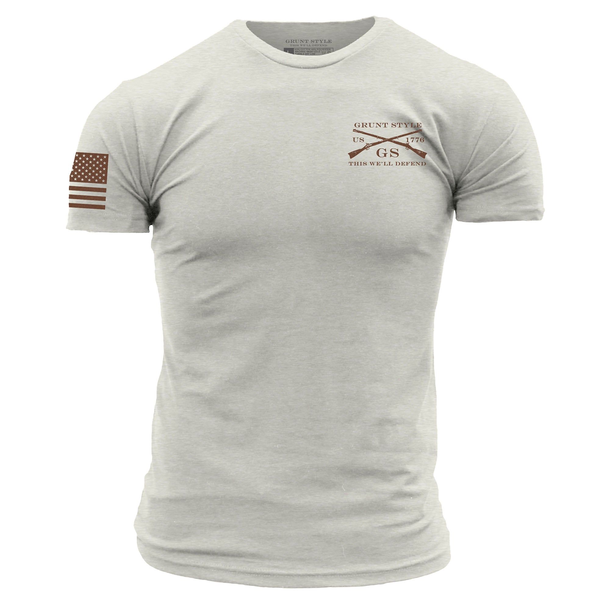 Men's Land of Liberty T-Shirt - Sand sold by Grunt Style product image thumbnail 5