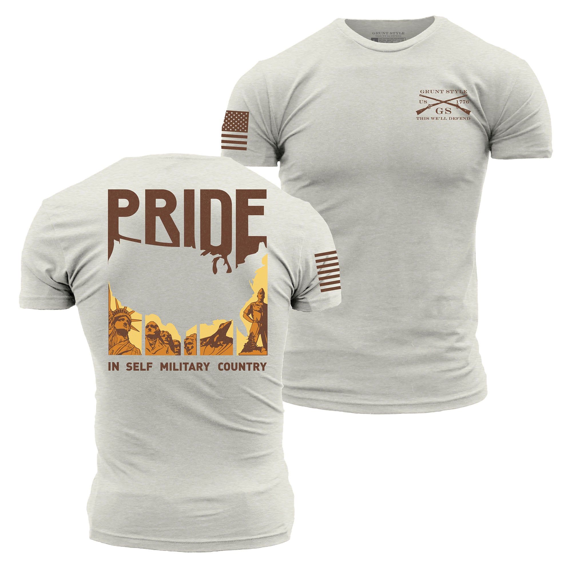 Men's Land of Liberty T-Shirt - Sand sold by Grunt Style