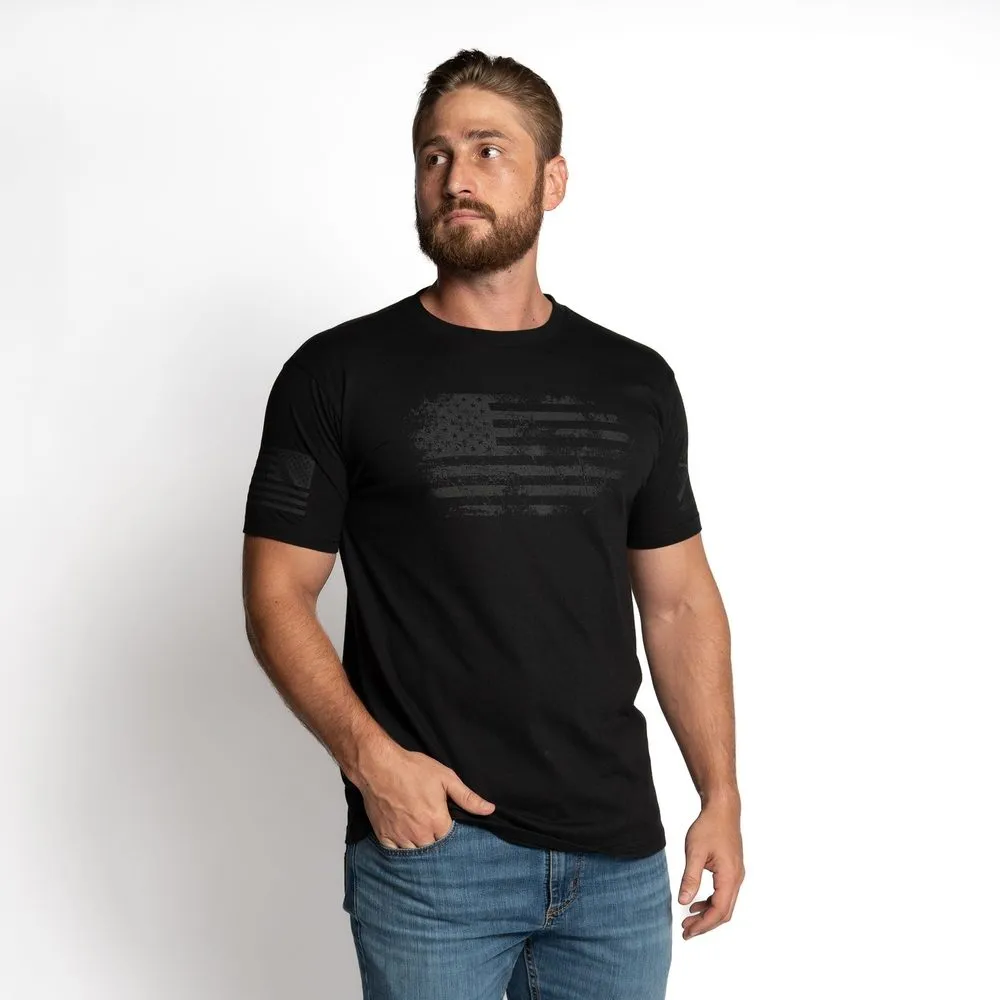 Blackout Vintage American T-Shirt - Black sold by Grunt Style product image thumbnail 3