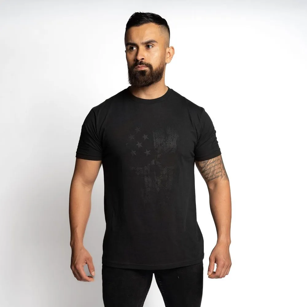 Blackout American Reaper T-Shirt - Black sold by Grunt Style product image thumbnail 4