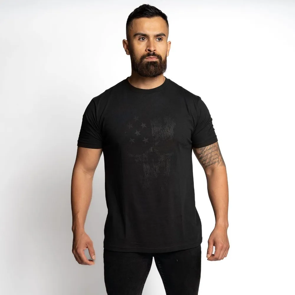 Blackout American Reaper T-Shirt - Black sold by Grunt Style product image thumbnail 3