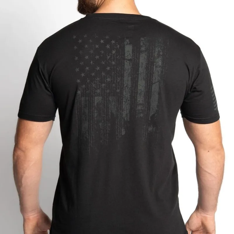 Blackout 1776 Flag T-Shirt - Black sold by Grunt Style