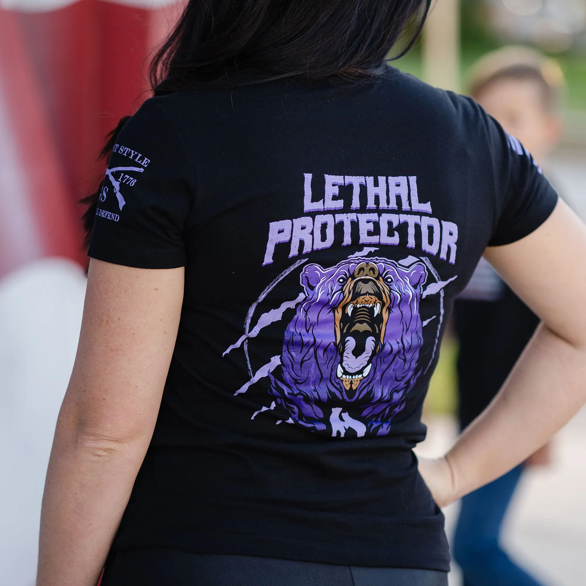 Women's Lethal Protector Slim Fit T-Shirt- Black sold by Grunt Style product image thumbnail 4