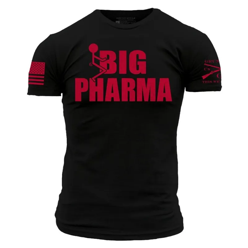 F*ck Big Pharma T-Shirt - Black sold by Grunt Style