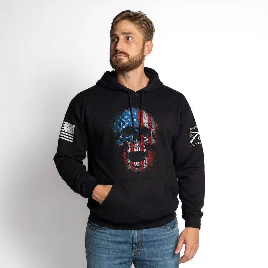 American Reaper Skull Hoodie - Black sold by Grunt Style product image thumbnail 5
