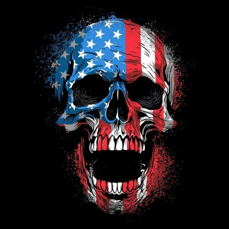 American Reaper Skull Hoodie - Black sold by Grunt Style product image thumbnail 2