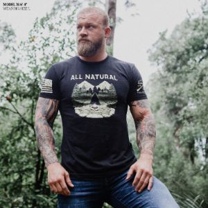 All Natural T-Shirt - Black sold by Grunt Style
