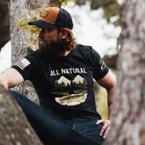 All Natural T-Shirt - Black sold by Grunt Style