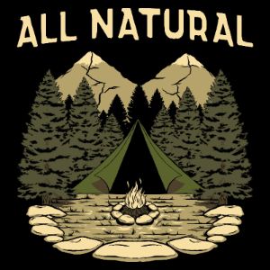 All Natural T-Shirt - Black sold by Grunt Style