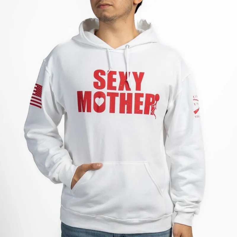 Sexy Mother Hoodie - White sold by Grunt Style