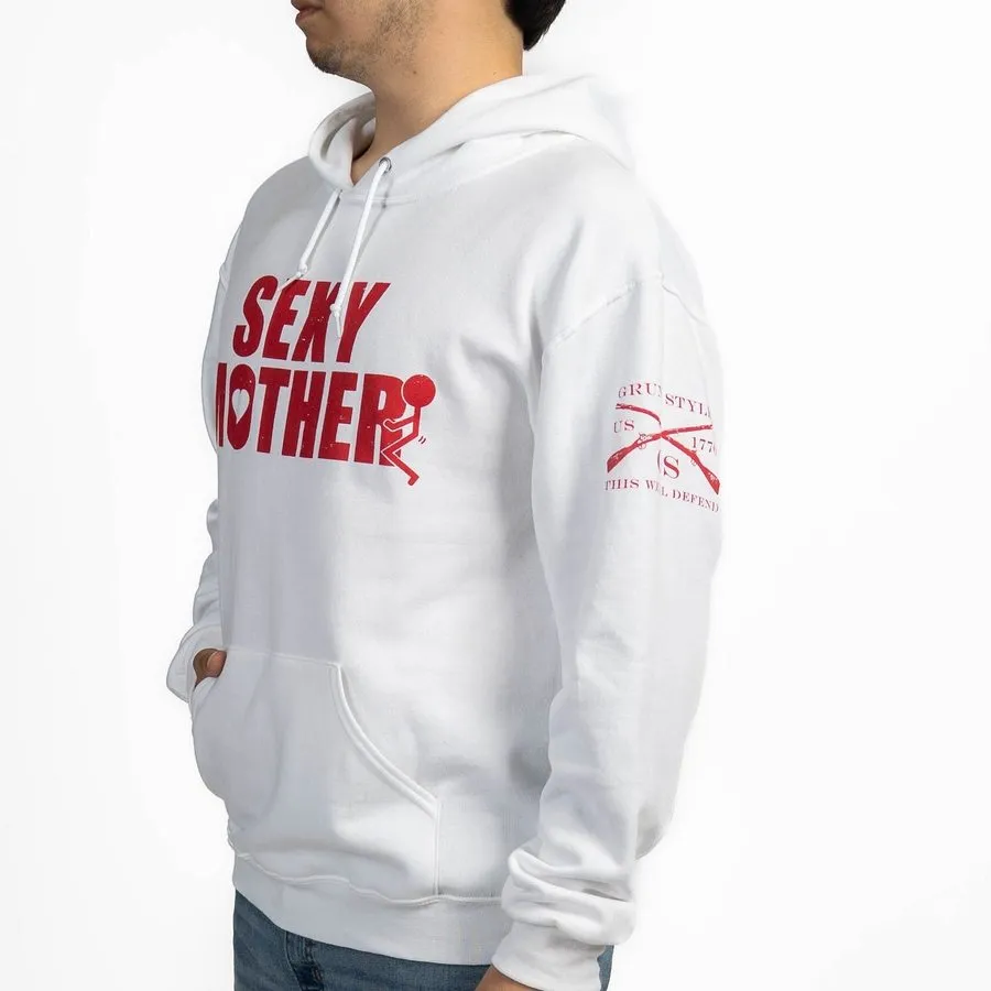 Sexy Mother Hoodie - White sold by Grunt Style product image thumbnail 3
