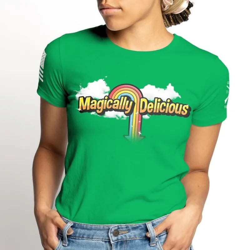 Women's Magically Delicious Slim Fit T-Shirt - Kelly Green made by Grunt Style