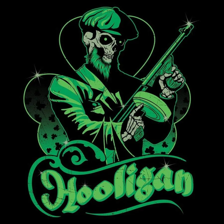 Hooligan T-Shirt - Black sold by Grunt Style product image thumbnail 2