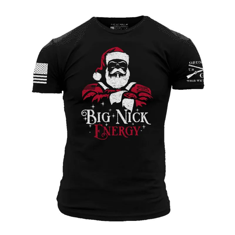 Big Nick Energy T-Shirt - Black sold by Grunt Style