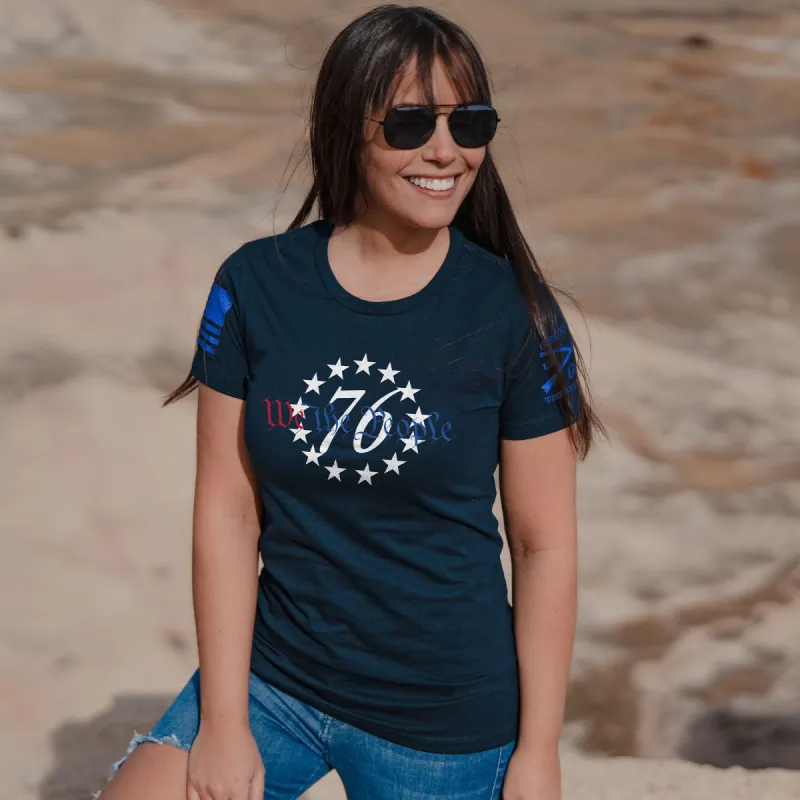 Women's 76 We The People Relaxed Fit T-Shirt - Navy sold by Grunt Style