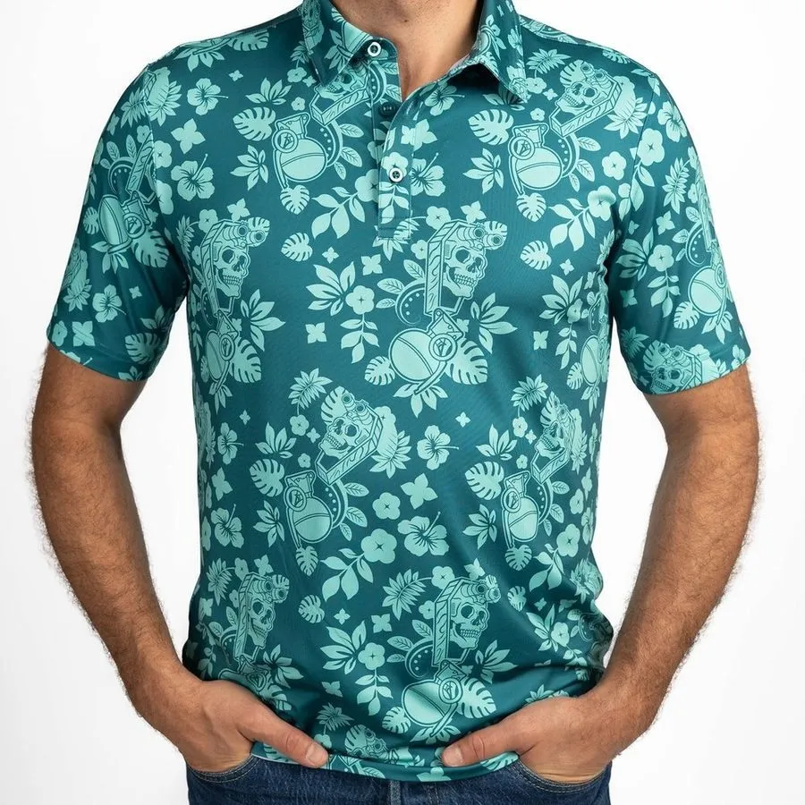 Men's Polo - Tropical Death Harbor sold by Grunt Style product image thumbnail 2