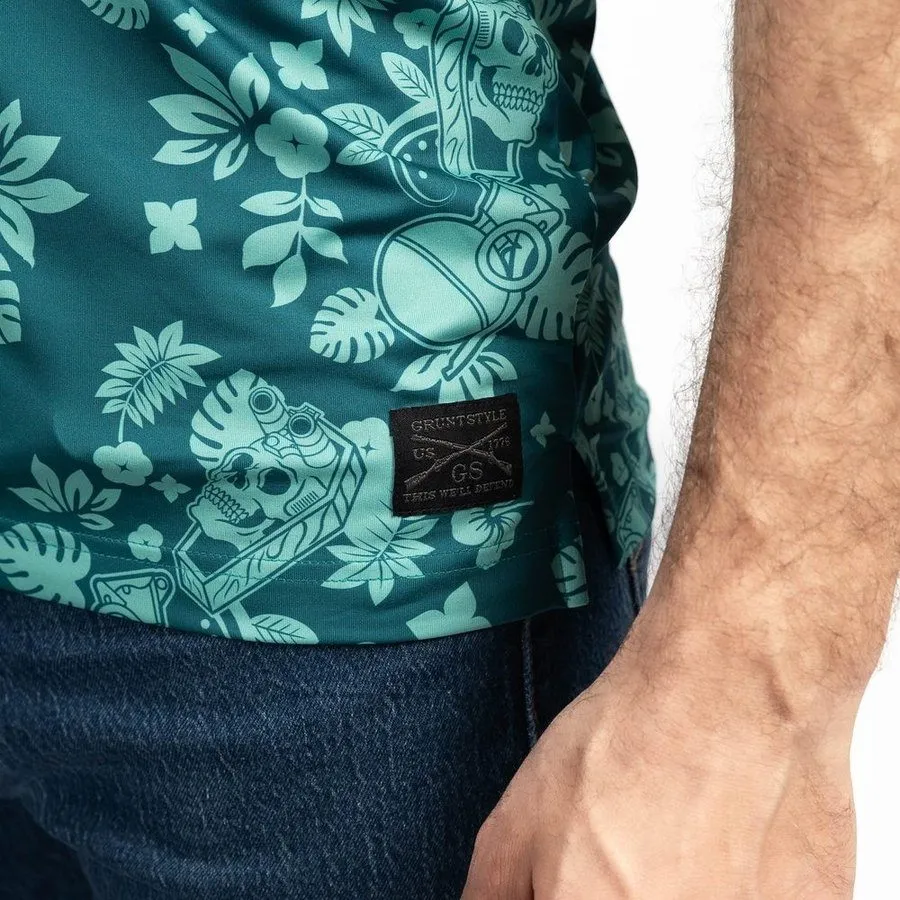 Men's Polo - Tropical Death Harbor sold by Grunt Style product image thumbnail 4