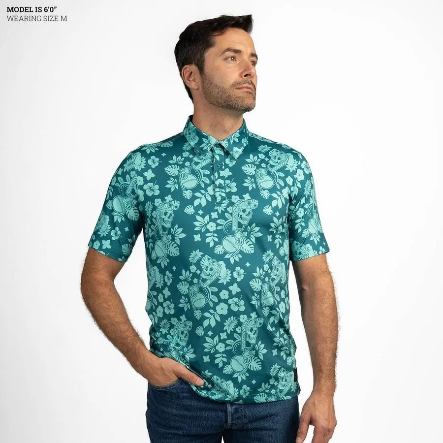 Men's Polo - Tropical Death Harbor sold by Grunt Style product image thumbnail 3