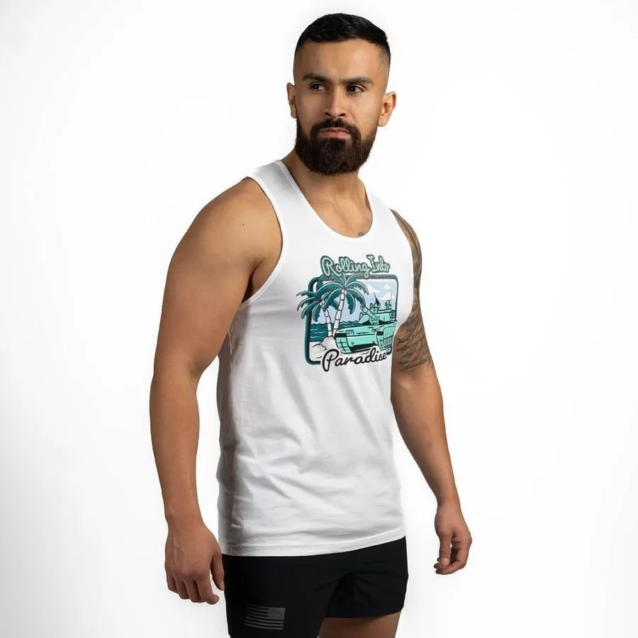 Rolling Into Paradise Tank - White sold by Grunt Style product image thumbnail 3