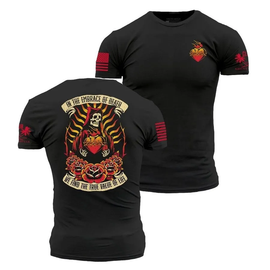 Embrace of Death T-Shirt - Black sold by Grunt Style