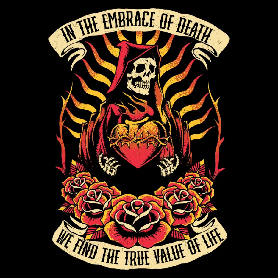 Embrace of Death T-Shirt - Black sold by Grunt Style product image thumbnail 2