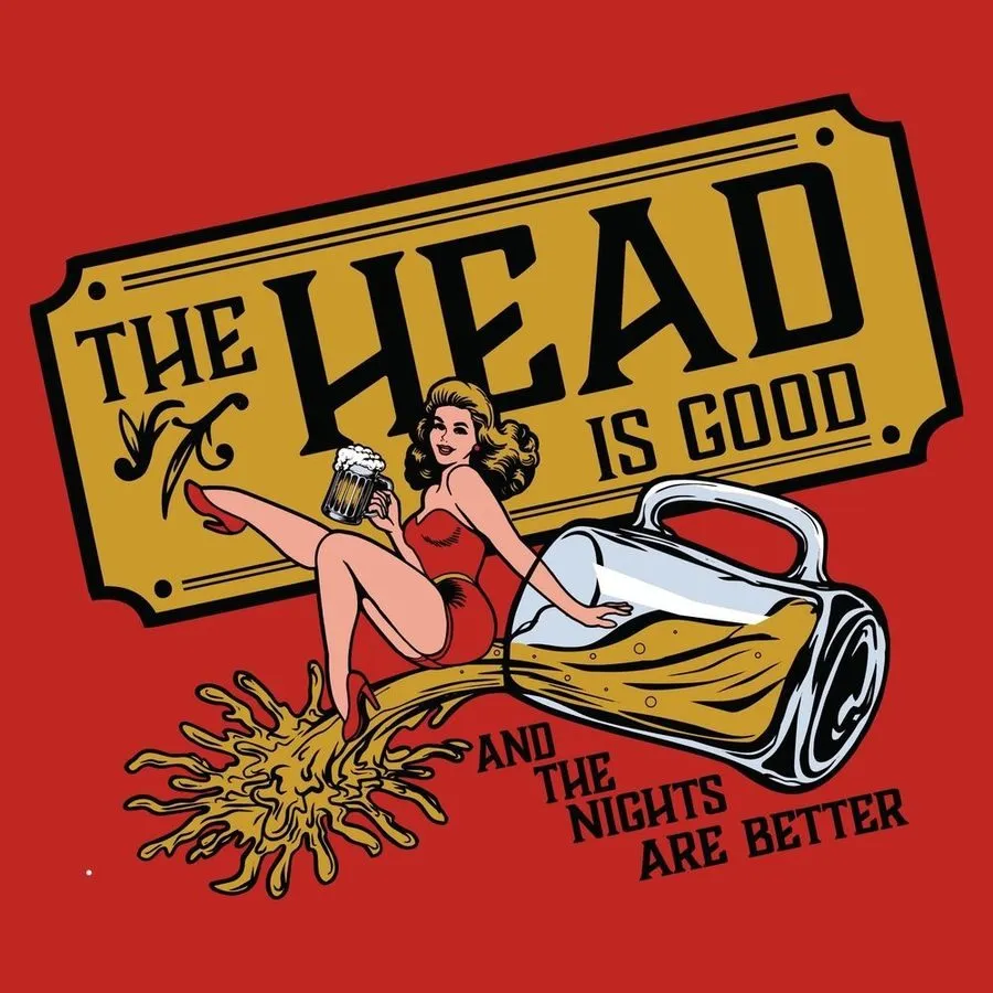 The Head Is Good T-Shirt - Red sold by Grunt Style product image thumbnail 2