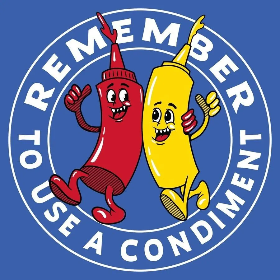 Use A Condiment T-Shirt - Royal sold by Grunt Style product image thumbnail 2