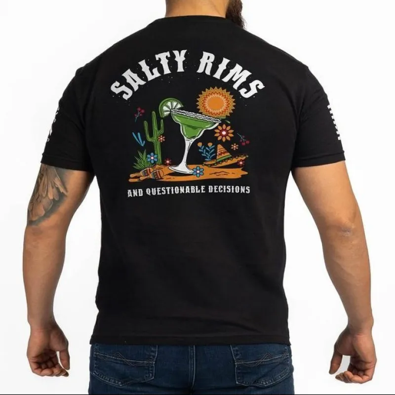Salty Rims T-Shirt - Black made by Grunt Style