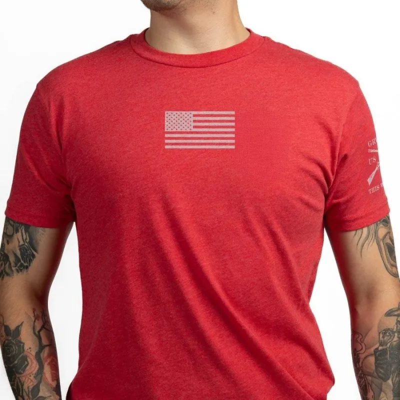 Freedom Flag T-Shirt - Red sold by Grunt Style