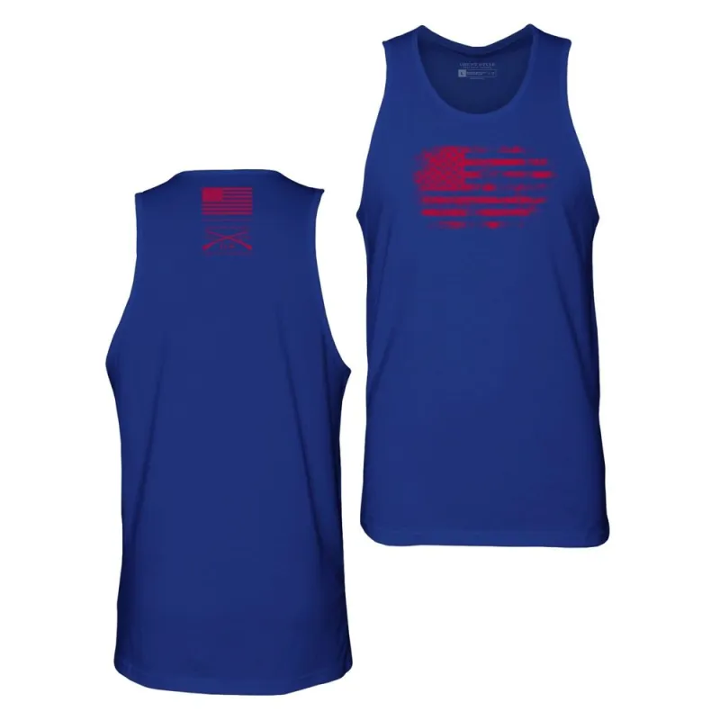 Men's Vintage American Tank - Royal made by Grunt Style