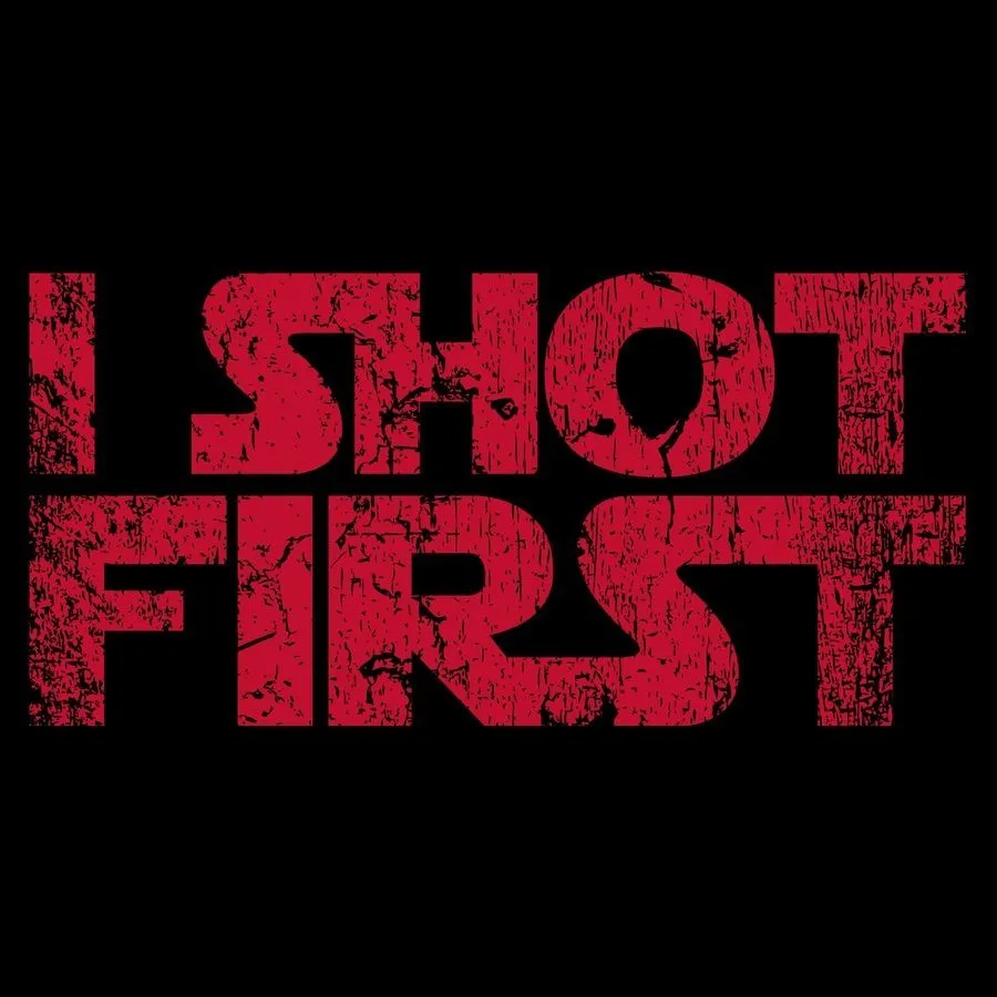 I Shot First T-Shirt - Black sold by Grunt Style product image thumbnail 2