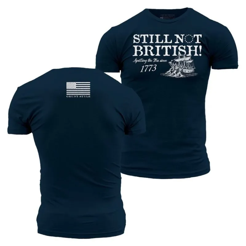 Still Not British T-Shirt - Midnight Navy made by Grunt Style