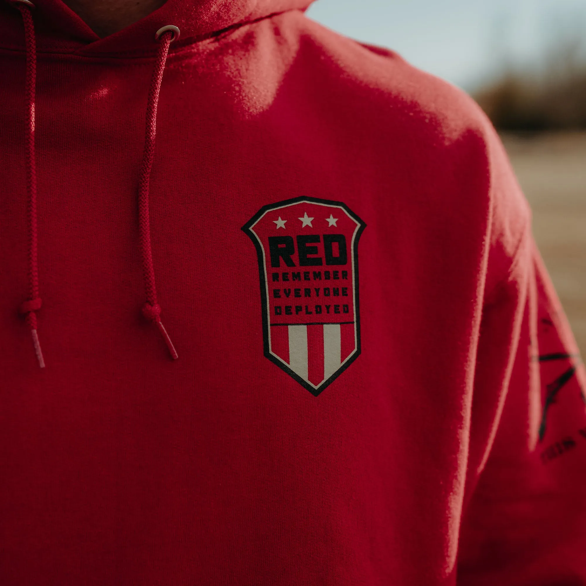 Mission RED Hoodie - Red sold by Grunt Style product image thumbnail 3