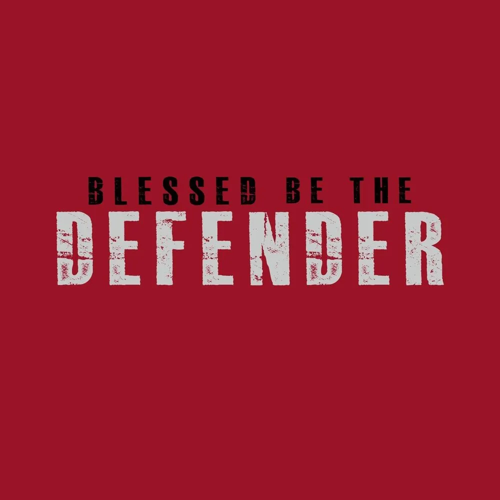 Blessed Be The Defender T-Shirt - Red sold by Grunt Style product image thumbnail 3
