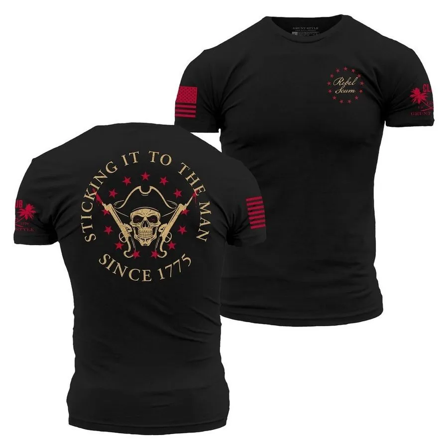 Sticking It To The Man T-Shirt - Black sold by Grunt Style