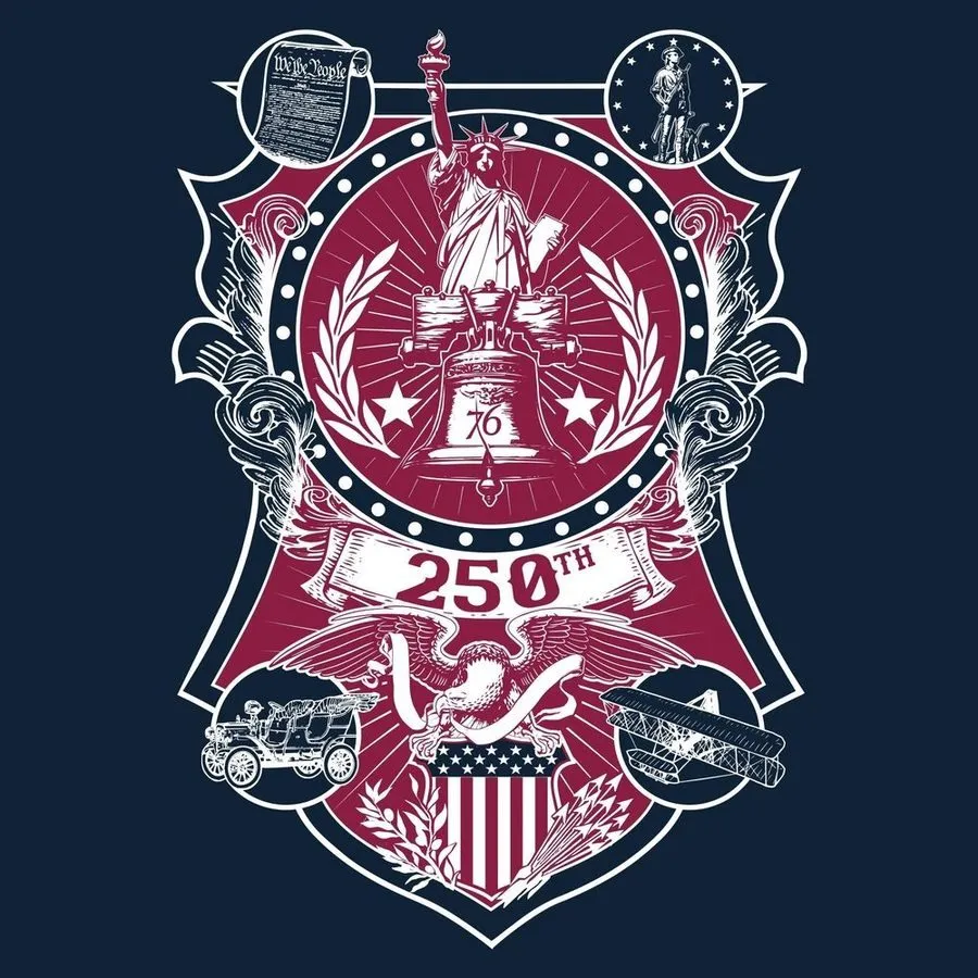 Women's 250th Commemorative Slim Fit T-Shirt - Midnight Navy sold by Grunt Style product image thumbnail 2