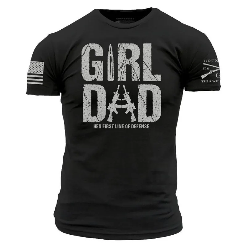 Girl Dad T-Shirt - Black made by Grunt Style