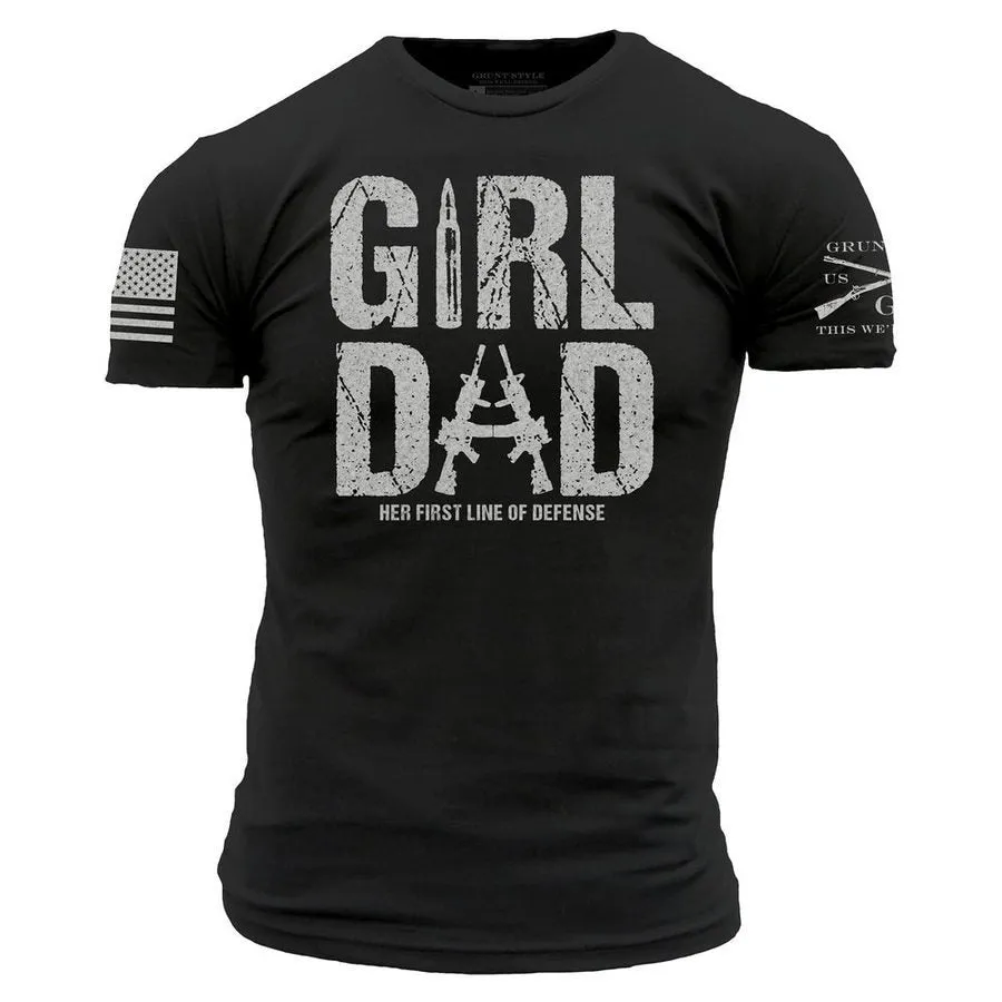 Girl Dad T-Shirt - Black sold by Grunt Style