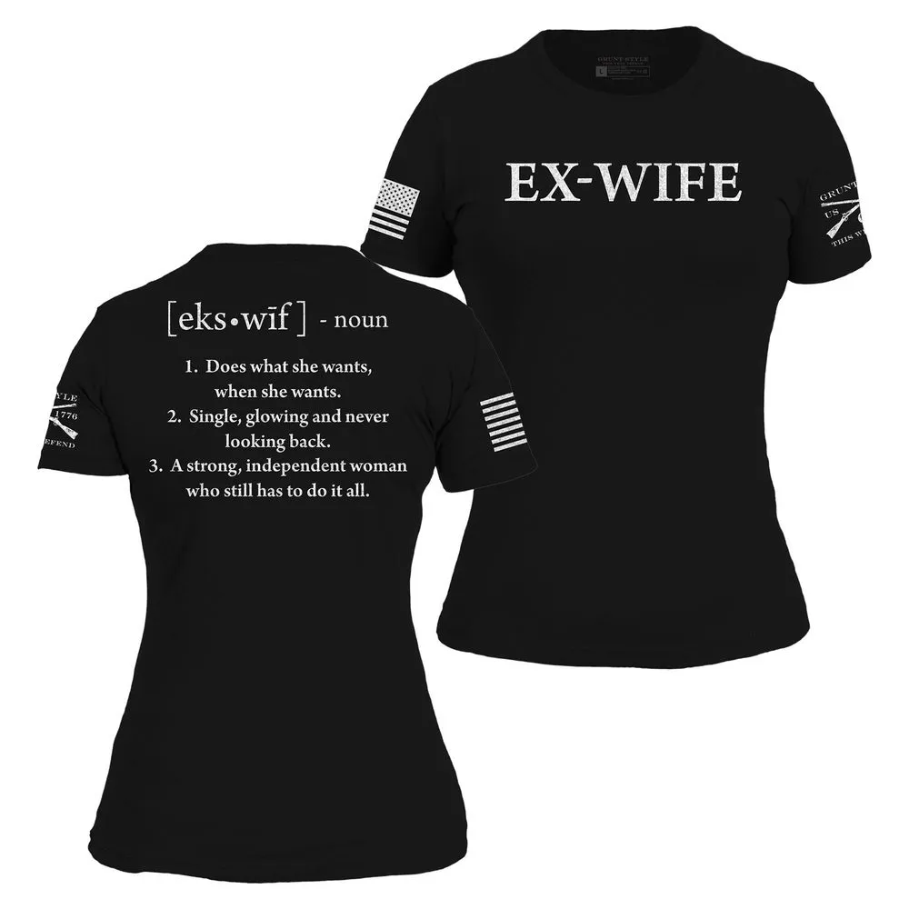 Ex-Wife Defined Slim Fit T-Shirt - Black sold by Grunt Style