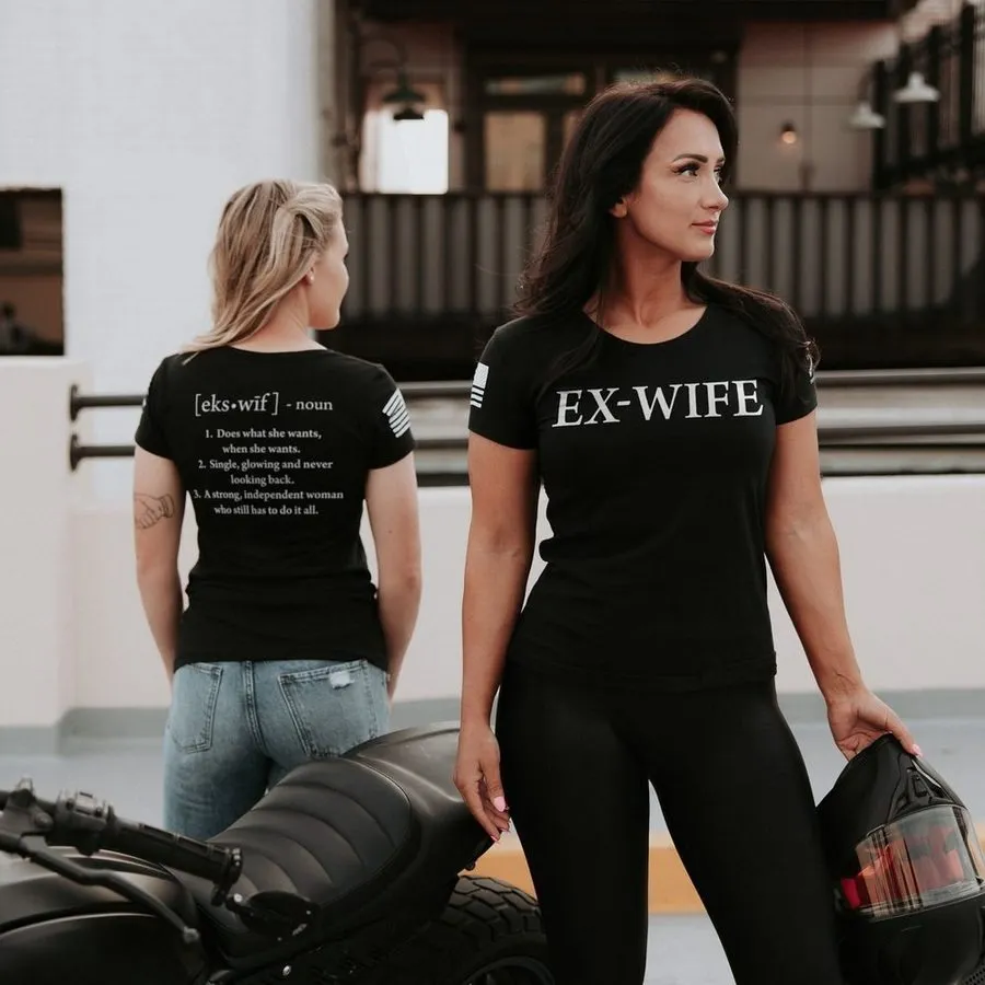Ex-Wife Defined Slim Fit T-Shirt - Black sold by Grunt Style product image thumbnail 5
