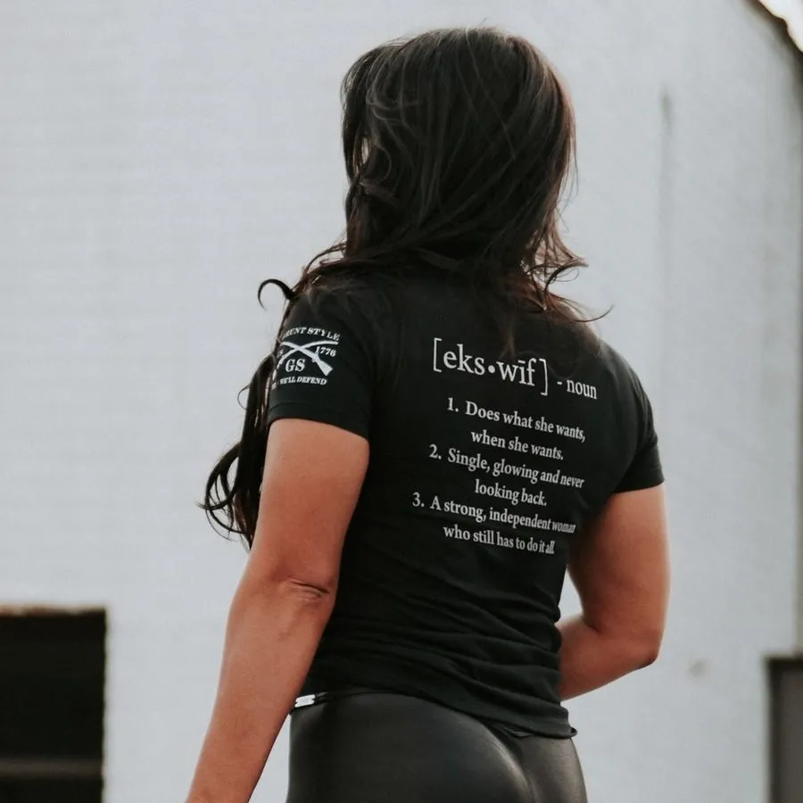 Ex-Wife Defined Slim Fit T-Shirt - Black sold by Grunt Style product image thumbnail 4
