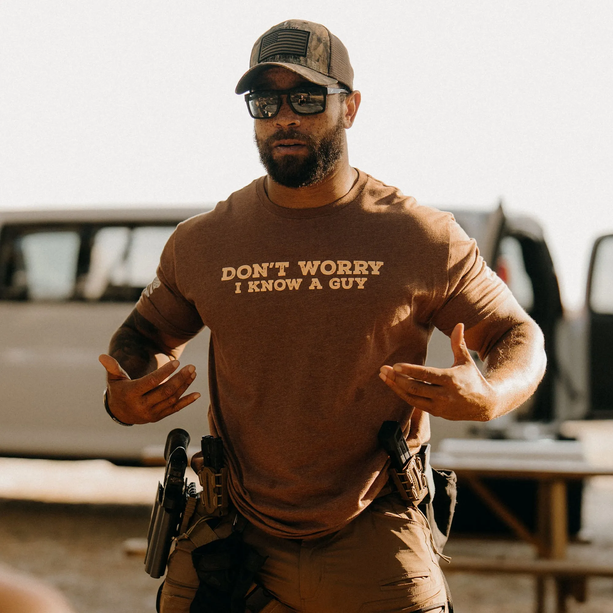 I Know A Guy T-Shirt - Heather Brown sold by Grunt Style product image thumbnail 2
