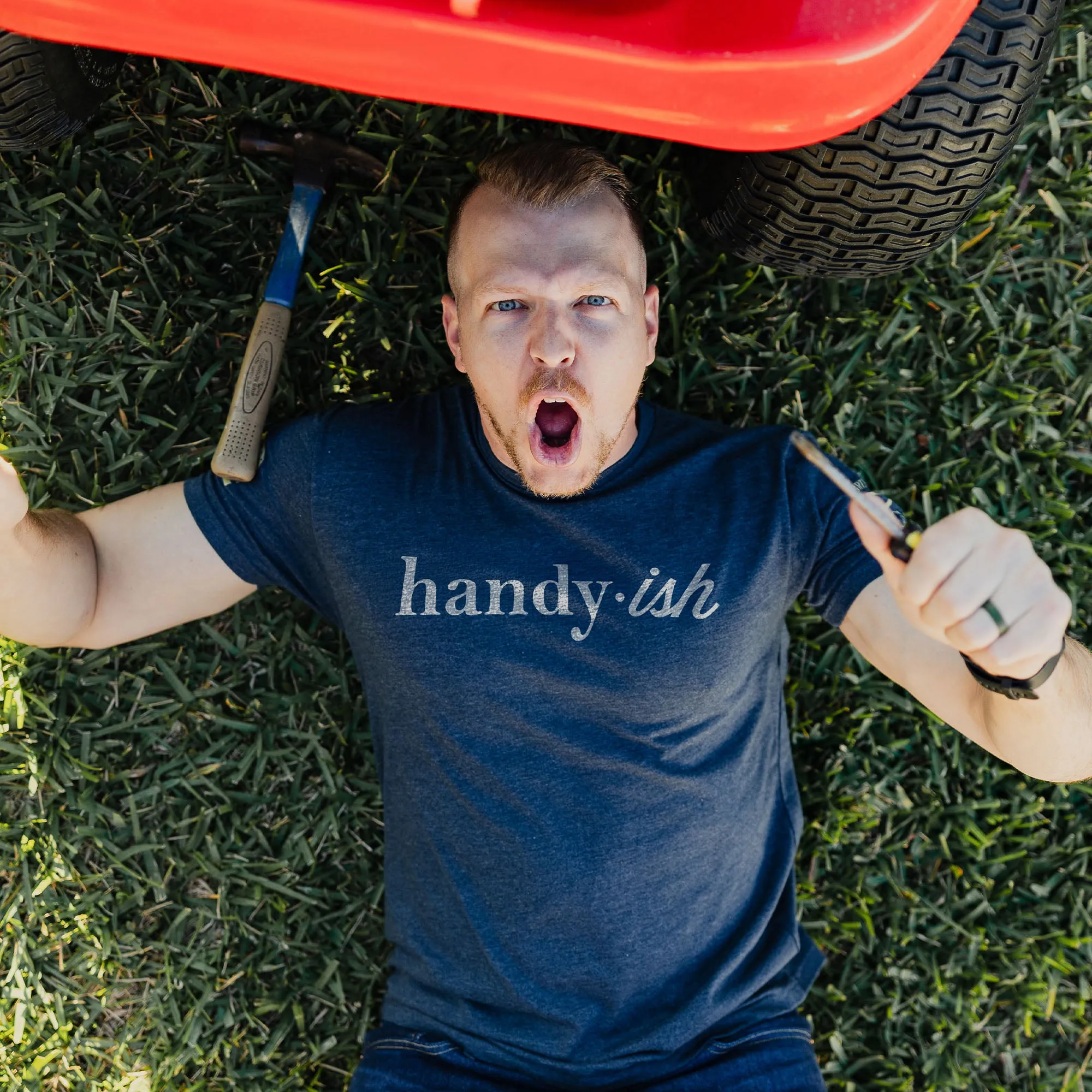 Handy T-Shirt - Midnight Navy sold by Grunt Style product image thumbnail 3