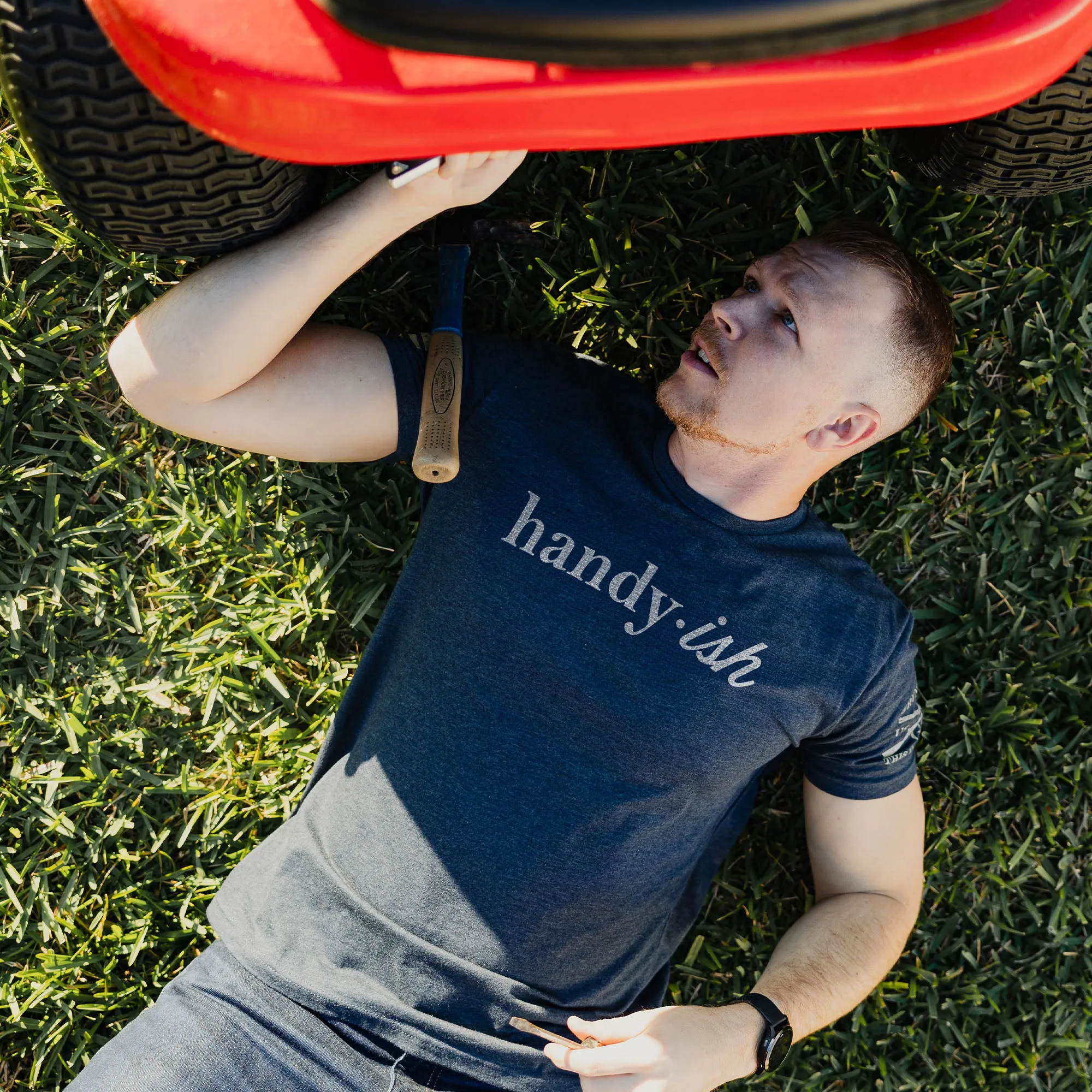 Handy T-Shirt - Midnight Navy sold by Grunt Style product image thumbnail 4