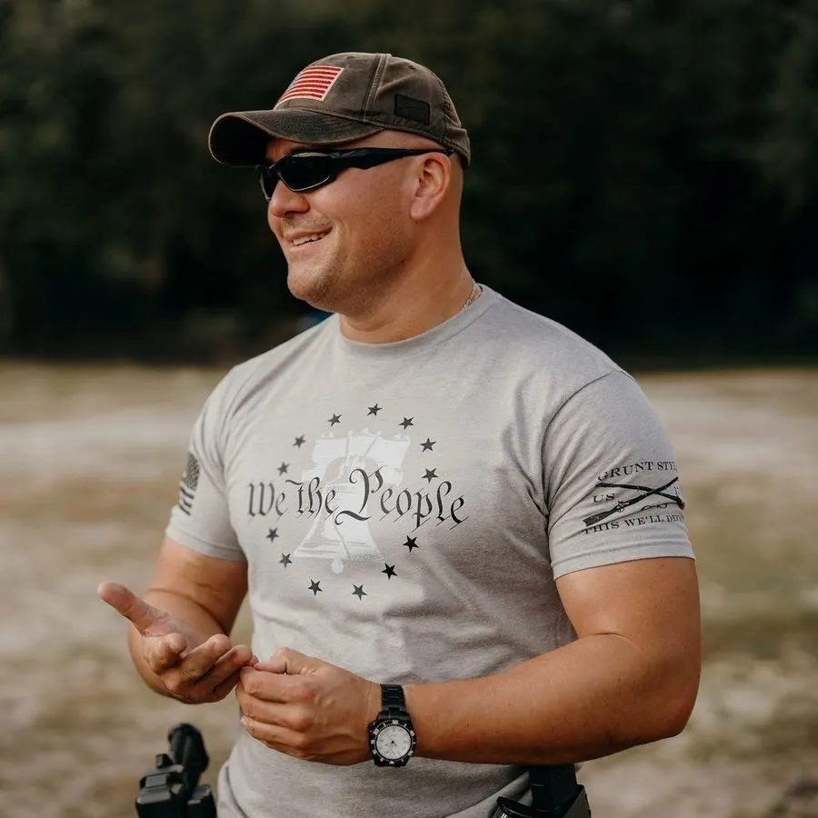We The People T-Shirt - Dark Heather Gray sold by Grunt Style product image thumbnail 3