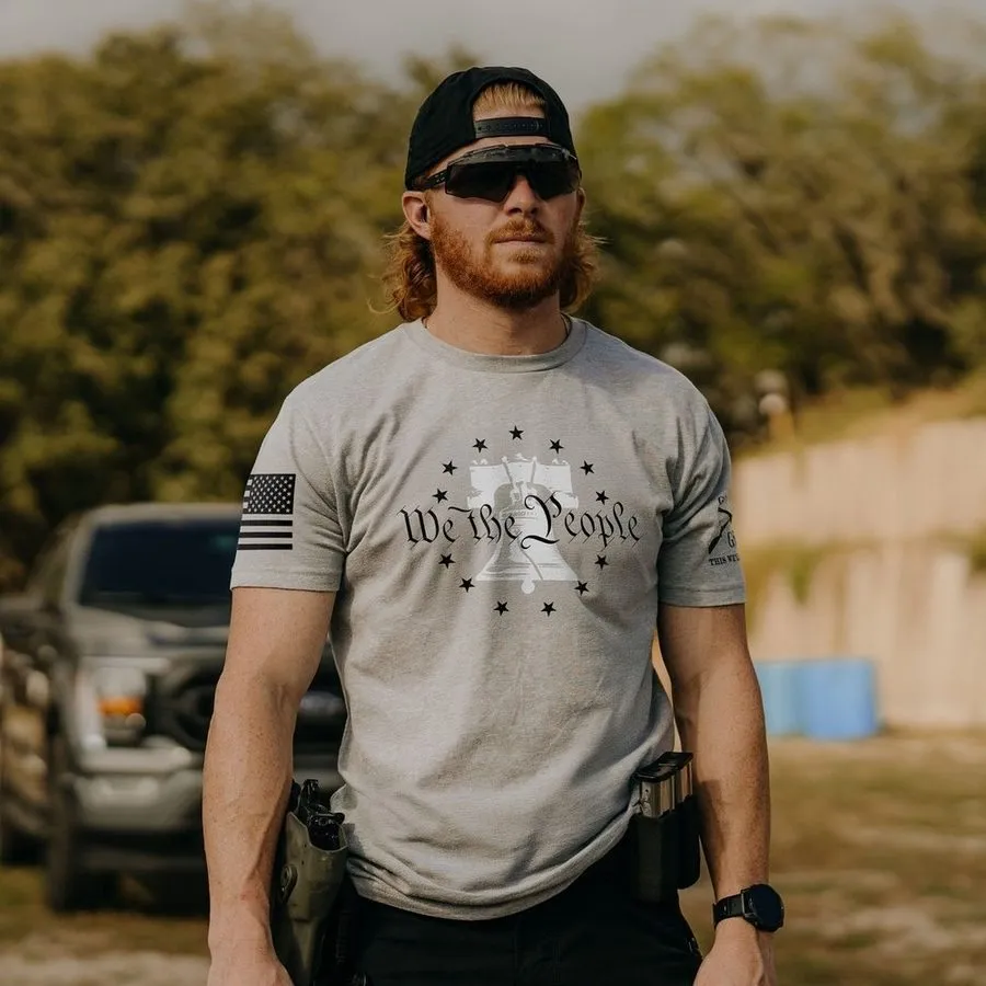 We The People T-Shirt - Dark Heather Gray sold by Grunt Style product image thumbnail 4