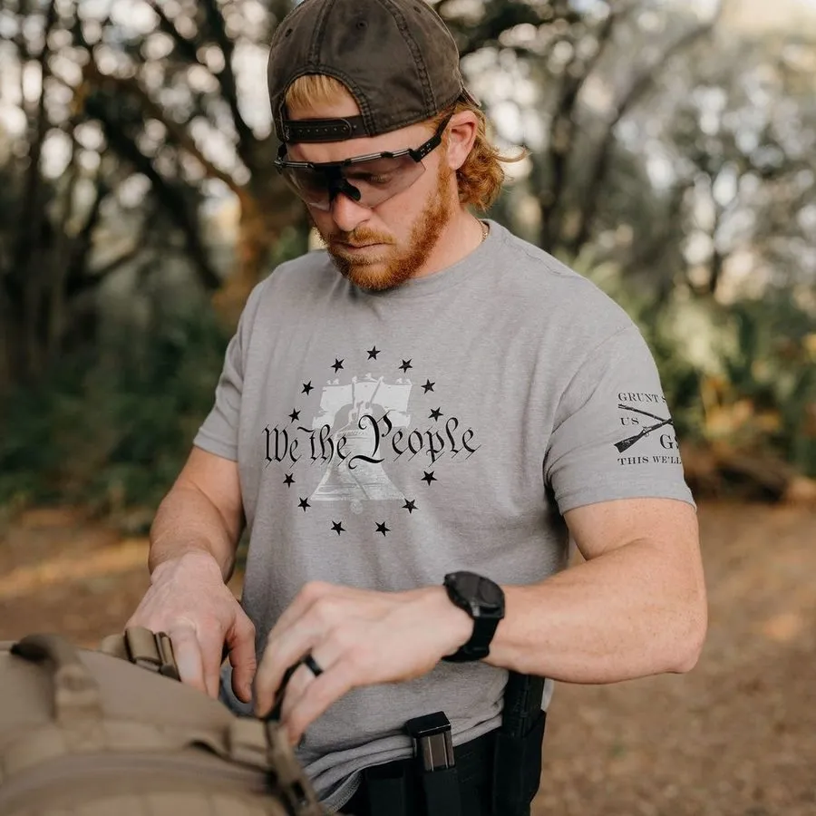 We The People T-Shirt - Dark Heather Gray sold by Grunt Style product image thumbnail 2